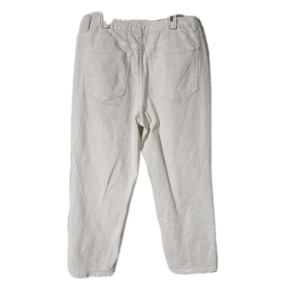 Talbots Womens Cropped White Jeans Size 10 Cotton Spandex - Picture 4 of 4